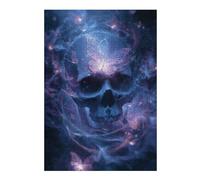 Jigsaw Puzzles 1000pcs(38x26cm) S for Adults Enchanted Butterfly Skull Artwork Adult Puzzles Brain Teaser Game Difficult Challenge Unique Birthday And Gifts 1000pcs(38x26cm) S