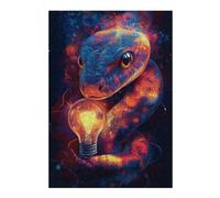Jigsaw Puzzles 1000pcs(38x26cm) S for Adults Snakes Light Bulb Artwork Jigsaw Puzzle Anti-Stress Toys Home Decoration Educational Challenge 1000pcs(38x26cm) S