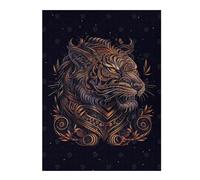 Jigsaw Puzzles 1000pcs(52x38cm) for Adults Chinese New Year Tiger Jigsaws for Adults Brain Teaser Game For Family Fun Help The Brain Exercise 1000pcs(52x38cm)