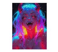 Jigsaw Puzzles 1000pcs(52x38cm) for Adults Evil Anime Demon Girl Jigsaws for Adults Brain Teaser Game Birthday Present Gifts for Friends And Family 1000pcs(52x38cm)