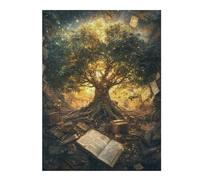 Jigsaw Puzzles 1000pcs(52x38cm) for Adults Magical Tree of Knowledge Jigsaw Fun Games Home Decoration Deal As Gifts for The Whole Family 1000pcs(52x38cm)