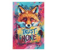 Jigsaw Puzzles 1000pcs(75x50cm) for Adults Fox Trust None Poster Jigsaw Fun Games Home Decoration Deal As Gifts for The Whole Family 1000pcs(75x50cm)