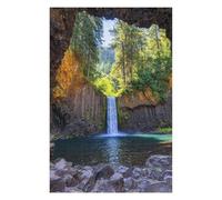Jigsaw Puzzles 1000pcs(75x50cm) for Teenagerss Hidden Waterfall Paradise Jigsaw Puzzle Toy Wall Decor Analysis And Logic Great Gift for Gaming 1000pcs(75x50cm)