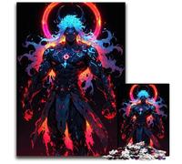 Jigsaw Puzzles 1000Pieces for Adults Demonic Figure with Halo Puzzles for Adults Family Game Night Fun DIY Decorative Artwork 1000 PCS(75x50cm)