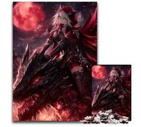 Jigsaw Puzzles 1000Pieces for Adults Dragon Rider Anime Girl Puzzles for Adults Perfect DIY Art Decor Or Birthday Gift 1000 PCS(38x26cm)