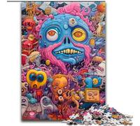 Jigsaw Puzzles 1000Pieces for Adults Group of Monsters cardboard Jigsaw Ideal for And Family Fun for Holidays, Birthdays (Size 26x38 cm)