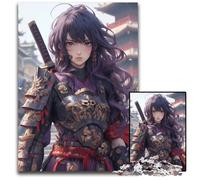 Jigsaw Puzzles 1000Pieces for Adults Maiden Samurai Warrior Puzzles for Adults Perfect DIY Art Decor Or Birthday Gift 1000 PCS(38x26cm)