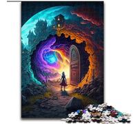 Jigsaw Puzzles 1000Pieces for Adults Wonderful Door cardboard Jigsaw Ideal for And Family Fun for Holidays, Birthdays (Size 26x38 cm)