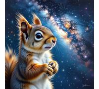 Jigsaw Puzzles 120 Pieces for Adults, puzzles for adults 120 Piece Beautiful Colourful Artwork, Challenging Puzzle Game for Family, Theme:Night Universe Squirrel