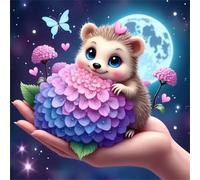 Jigsaw Puzzles 120 Pieces for Adults, puzzles for adults 120 Piece Beautiful Colourful Artwork, Challenging Puzzle Game for Family, Theme:Moonlit Hedgehog