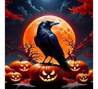 Jigsaw Puzzles 120 Pieces for Adults, puzzles for adults 120 Piece Beautiful Colourful Artwork, Challenging Puzzle Game for Family, Theme:Midnight Crow