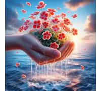 Jigsaw Puzzles 120 Pieces for Adults, puzzles for adults 120 Piece Beautiful Colourful Artwork, Challenging Puzzle Game for Family, Theme:Plant Flower Ocean