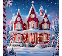 Jigsaw Puzzles 120 Pieces, Jigsaws Red House 120 Piece jigsaw puzzles for Adults, Challenge High Difficulty Family Puzzle Game 45x45cm/18x18inch