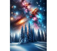 Jigsaw Puzzles 120 pieces,Puzzles for Adults,Challenging Educational Family Activity Games Home Decoration Puzzle Starry Sky Woodland,9.8 x 7.9 Inch