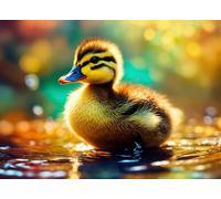 Jigsaw Puzzles 120 pieces,Puzzles for Adults,Challenging Educational Family Activity Games Home Decoration Puzzle Cute Duck,9.8 x 7.9 Inch