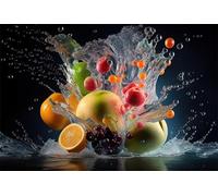 Jigsaw Puzzles 120 pieces,Puzzles for Adults,Challenging Educational Family Activity Games Home Decoration Puzzle Water Drop Fruits,9.8 x 7.9 Inch