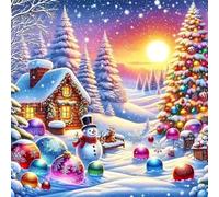 Jigsaw Puzzles 150 Pieces for Adults Christmas Snow Scene, Fun Challenging Jigsaws for adults 150 Piece, Puzzle Educational Games for Families, Home Decoration puzzles