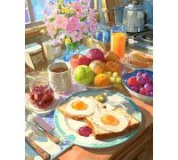Jigsaw Puzzles 150 Pieces For Adults, Difficult Puzzle for adults 150 pieces, Challenging Jigsaws Perfect for Game Nights, Classic Puzzles for Home Wall Decoration(Bread and Fruit)
