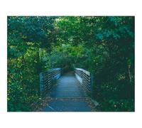 Jigsaw Puzzles 1500 Piece Gift for Men/Women-Bridge,path,trees 87x57cm