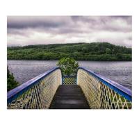 Jigsaw Puzzles 1500 Piece Gift for Men/Women-Bridge,river,trees 87x57cm