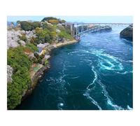 Jigsaw Puzzles 1500 Piece Gift for Men/Women-Bridge,sea,from,above 87x57cm