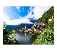 Jigsaw Puzzles 1500 Piece Gift for Men/Women-Buildings,village,lake 87x57cm
