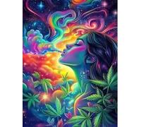 Jigsaw Puzzles 1500 Pieces for Adults, Challenging & Brainteasing Adult Jigsaw Puzzles 1500 pieces, Difficult Puzzles, For Men/Women Colorful Clouds Woman