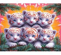 Jigsaw Puzzles 200 piece,Puzzles for Adults,Challenging Educational Family Activity Games Home Decoration Puzzle White Tiger Animals 13.8 x 9.8 inch