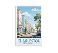 Jigsaw Puzzles 200 Pieces Charleston South Carolina Recycled Paper Jigsaw Puzzle 200 Pieces - Fun and Challenging Family Game Great Gift Idea 35x25cm