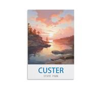 Jigsaw Puzzles 200 Pieces Custer State Park Recycled Paper Jigsaw Puzzle 200 Pieces - Fun and Challenging Family Game Great Gift Idea 35x25cm