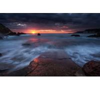 Jigsaw Puzzles 200 pieces for Adults and Children, 10 Years old and up, Beach, Rocks, France, Sanary-sur-Mer, Mediterranean Coast 35x25CM