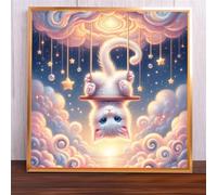 Jigsaw Puzzles 200 Pieces, Jigsaws Star Cloud Cat 200 Piece jigsaw puzzles for Adults, Challenge High Difficulty Family Puzzle Game 28x28cm/11x11inch