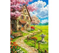 Jigsaw Puzzles 200 pieces,Puzzles for Adults,Challenging Educational Family Activity Games Home Decoration Puzzle Farm House Landscape,13.8 x 9.8 Inch