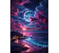 Jigsaw Puzzles 200 pieces,Puzzles for Adults,Challenging Educational Family Activity Games Home Decoration Puzzle Landscape Clouds Sea,13.8 x 9.8 Inch