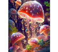 Jigsaw Puzzles 200 pieces,Puzzles for Adults,Challenging Educational Family Activity Games Home Decoration Puzzle Mushroom Plants,13.8 x 9.8 Inch