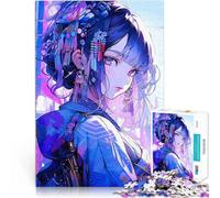 Jigsaw Puzzles 2000 Piece for Adults Anime Girl in Kimono Staycation: Zeit totschlagen Wohnkunstdekor70x100cm