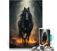 Jigsaw Puzzles 2000 Piece for Adults black horse walking Educational Family Game 70x100cm Home Decoration for 14+