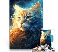 Jigsaw Puzzles 2000 Piece for Adults Cosmic Celestial Cat Made of cardboard for and 14 years and over Family Fun It is ideal as a gift for the whole family。size：70x100cm/27.5x39.3inch
