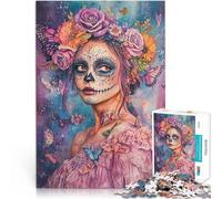Jigsaw Puzzles 2000 Piece for Adults Day of the Dead Women Staycation Kill time 70x100cm Birthday Gift for Age 14+