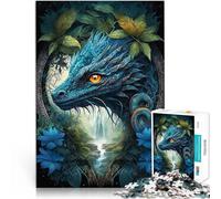 Jigsaw Puzzles 2000 Piece for Adults Dragon in Mandala Jungle Hands-on-Spiel Künstlersammlung, Bildende Kunst70x100cm