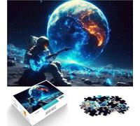 Jigsaw Puzzles 2000 Piece for Adults Guitar Music Earth Moon Analyse und Logik Verbessern Sie das Gedächtnis70x100cm