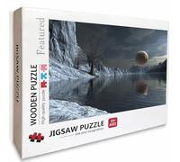 Jigsaw Puzzles 2000 Piece for Adults Landscape, Wooden Jigsaw Puzzles 99x70cm, for Men Women Elders Seniors, Pieces Parts Fit Together Tightly, Decompression, Wall Decor, Teenagers Gifts (Moon) 4-9867