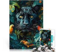 Jigsaw Puzzles 2000 Piece for teenagers Black Panther in Jungle Stressabbau denn eignet sich ideal als Geschenk für die ganze Familie70x100cm