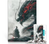 Jigsaw Puzzles 2000 Piece for teenagers Japanese Samurai Dragon Spielspielzeug Geburtstagsgeschenk, Geschenke, Wandkunst70x100cm