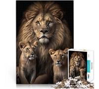 Jigsaw Puzzles 2000 Piece for teenagers Lions portrait Intellektuelles Spiel Lernspiel für Geburtstag, Weihnachten70x100cm