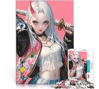 Jigsaw Puzzles 2000 Piece for teenagers Oni Samurai Girl Staycation: Zeit totschlagen Kunstwerk Geschenk70x100cm