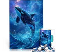 Jigsaw Puzzles 2000 Piece for teenagers Orca Leaping Through Stars Spielspielzeug Tolle Geschenke und Spielzeuge70x100cm