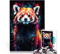 Jigsaw Puzzles 2000 Piece for teenagers Red Panda Watercolor Art Analyse und Logik Die Liebe zwischen Paaren stärken70x100cm
