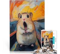 Jigsaw Puzzles 2000 Piece for teenagers The Scream Hamster Lernspiele Einzigartige Geburtstags- und Geschenkideen70x100cm