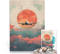 Jigsaw Puzzles 2000 Piece for teenagers The Vintage Travel Plane Denkspiel eignet sich ideal als Geschenk für die ganze Familie70x100cm